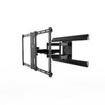 Kanto PMX680 Full Motion Pro Series Mount for 39" to 80" TVs | Adjustable Positioning | Integrated Cable Management | Toolless Tilt | Black