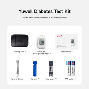yuwell Blood Sugar Monitor Kit – Glucose Meter with Test Strips