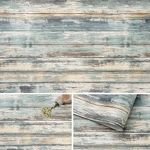 Arthome Blue Rustic Wood Paper 43.5