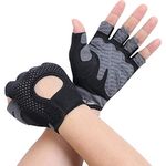 flintronic Gym Gloves, Breathable Training Gloves with Microfiber Fabric, No-Slip Silicone Padded Palm Protection and Extra Grip, Fitness Gloves for Men&Women, Weight Lifting/Cross Fit/Cycling