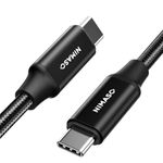 USB C to USB C 3.1 Gen2 Cable 1M, NIMASO PD 100W USB Type C to C Fast Charge Data Cable 4K Video Output for iPhone 15/15Pro,Macbook,iPad Pro,iPad mini 6,Samsung Galaxy S23/S22,HUAWEI MateBook