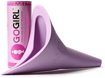 GoGirl Female Urination Device + Germ Resistant Portable Urinals for Women, Camping, Hiking, Outdoor Activities & More with Medical Grade Silicone (Reusable) - Pink/Lavender