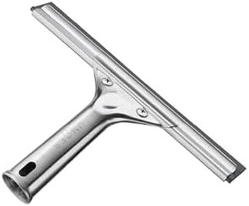 Unger Professional 8” Stainless Steel Window & Glass Cleaning Squeegee - Cleaning Supplies, Heavy Duty Squeegee for Window Cleaning, Streak Free Results