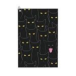 HOYYU Animal Black Cat Golf Towels 