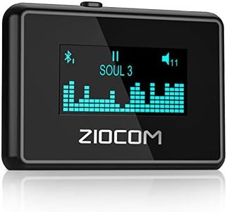 ZIOCOM 30 Pin Bluetooth Adapter Receiver for Bose iPod SoundDock and Other 30 pin Dock Speakers, Unique LCD Display, Built-in Battery, Support 2 Devices Simultaneously(Not for Car)