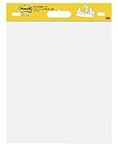 Post-it Super Sticky Mini Meeting Chart, 38 cm x 45.7 cm, 20 Sheets/Pad, 1 Pad/Pack, White Color - For Brainstorming Anywhere and Keeping all Ideas Visible