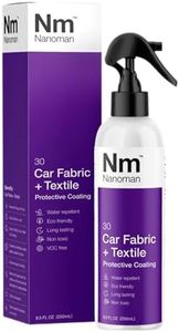 NANOMAN Nano-technology Car Fabric & Upholstery Care - Hydrophobic Waterproof Protector and Stain Guard for Auto Interior Fabrics, Seats, Carpets and Floor Mats.