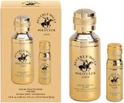 Beverly Hills Polo Club Cologne for Men Bonus Pack Designer Eau De Toilettes 3.4oz + 0.5oz 2 count (Gold)