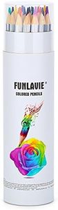 FUNLAVIE Colored Pencils 24 Coloring Pencils Premium Professional Art Drawing Pencil for Adults Coloring Book