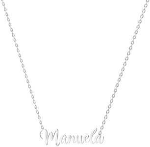 various Collana con nome in acciaio inox, ciondolo con nome personalizzato in argento per collana da donna, regali personalizzati da donna, per mamme, ragazza, coppie, migliore amica, Plateado,