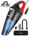 AstroAI Car Vacuum, Portable Vacuum Cleaner with 7500PA/12V High Power, LED Light and 16.4 Ft Cord, Car Cleaning Kit with Three Filters for Deep Cleaning