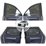 NEODRIFT 'NeoShade' Magnetic Car Sunshades for Nissan Magnite (UV Protection, Strong Magnetic Grip, Zipper Design, Temperature & Privacy Control) (Set of 4)