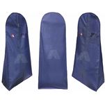 ABLE 62 Inch Wedding & Lehenga Dress Cover Garment Bag with 14 Inch Gusset, Breathable, Dust Protector, for Extra Wide Dress. Navy Blue Non-Woven Fabric Pack of 10 Pcs