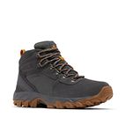 Columbia Men's Newton Ridge Plus II Suede Waterproof Hiking Boot, 2024 Dark Grey/Gold Amber, 8.5 Wide