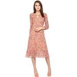 Harpa Women's A-Line Dress (GR3308-MULTI_S)