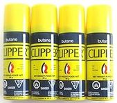 Clipper Butane Fuel Gas Lighter Refill Travel Size 26g Pack of 4