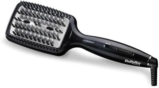 BaByliss Brosse Chauffante Smoothing Heated Brush en Céramique pour un lissage rapide et facile HSB101E