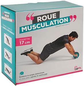 UPFIT - Roue de musculation pour sangle abdominal - 2 en 1 roue stable et instable en fonction de sa position - Poids maximum: 110 kg en utilisation - Utilisation sur surface plane uniquement