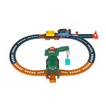 Fisher-Price Thomas & Friends Cranky the Crane Cargo Drop train track set with motorized engine for preschool kids ages 3 and up