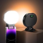 Webcem Full-Screen Selfie Light with Clip, 80 LED Portable Fill Light with 3 Lighting Modes 10 Bright Levels Rechargeable Phone Light for iPhone, Android, Tablet, Tiktok, Video