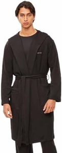 Calvin Klein Cotton Long Robe Black