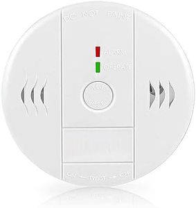 Combination Smoke and Carbon Monoxide Detector Alarm, Beeps Warning Smoke Co Alarm Clock for Travel Home Bedroom Living Room Basement Attics, Battery Operated, Comply with UL 217 and UL 2034, 1 Pack