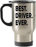 Driver Gifts - Best Driver Travel Mug -Travel Insulated Tumblers - Can Be Funny Gag Gift or Drivers Permit Gifts - for Bus Truck New Bad Drivers CDL Tow Semi Race Car School Student Taxi Ambulance