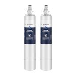 GLACIER FRESH Replacement for Fisher & Paykel 847200 Water Filter, Compatible with Fisher & Paykel Refrigerator Model Number E522, E422, E402, 2 Filters