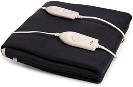 Warm Hug Double Bed Electric Under Blanket Bed Warmer (Size 150 x 160 cm, Dark Grey)
