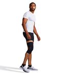 Tommie Copper Core Compression Infrared Knee Sleeve, Unisex, Men & Women, 4D Stretch Infrared Infused, Self-Warming Sleeve for Muscle Support & Stability - Black - Medium