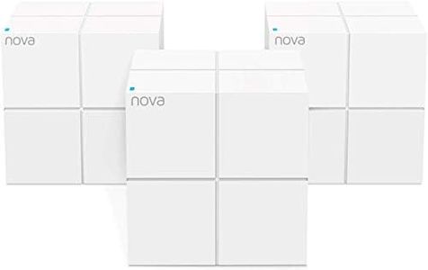 Tenda Nova Mesh WiFi System (MW6)-Up to 6000 sq.ft. Whole Home Coverage, WiFi Router and Extender Replacement, Gigabit Mesh Router for Wireless Internet, Works with Alexa, Parental Controls, 3-Pack