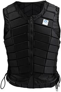 Menolana Horse Riding Safety Eventing Equestrian Protective for Adults Boys and Girls, Equine Equestrian Equipment Supplies, Black, Women S