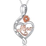 VOSAP Nana Gifts, S925 Sterling Silver Nana Necklace Jewellery Gifts for Grandma Christmas Presents, Nana Gifts from Grandchildren, Birthday Mothers Day Gifts for Grandma with Gift Box