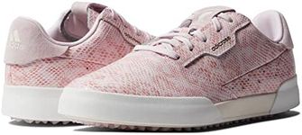 adidas Women's Adicross Retro Spikeless Golf Shoe, Almost Pink/Core White/Almost Pink, 7