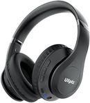 Uliptz Wireless Headphones Over Ear, 65 Hrs Playtime Bluetooth Headphones, 6 EQ Modes Foldable Lightweight Headphones Wireless, Foldable Bluetooth 5.3 Headphones for Travel/Office/PC (Black)