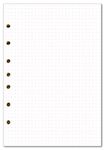 Dotted Filler Paper Pack of 100 Sheets, 7 Hole Punched Planner Refills 5 1/2 x 8 1/2 Inches, Fit 3 or 7 Ring Mini Binders