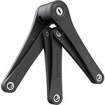 FoldyLock Compact Folding Bike Lock - Award Winning Patented High Security Cut Proof Bicycle Lock - Heavy Duty Anti Theft Smart Secure Guard with Key and Case for Bikes or Scooters - 33.5"