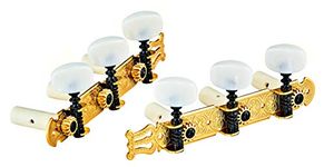 Ortega Guitars OTMSTD-GOWH Classic Tuning Machine Heads Set Gold/White Standard