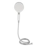 Hindware Italian Collection F160121CP 3-Flow Silk Hand Shower for Bathroom | made of ABS | 3-Modes of Shower - Rain, Massage & Mist | 1.5-meter SS Flexible Hose Pipe | Wall Hook | Rubbit Cleaning