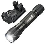 FandyFire Tactical Flashlight High Lumens with Holder, Single Mode 1200 Lumen Law Enforcement LED Flashlights with Belt Holster, Small Duty Flash Light WF-501B PRO