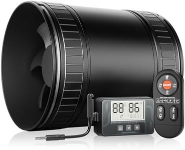ONVEAN 4 Inch Compact Inline Duct Fan with Humidity & Temperature Sensor, 6-Speed Controller Quiet Exhaust Fan with DC Motor Ventilation Fans for Grow Tents, Bathrooms, Duct Booster Systems, Boat