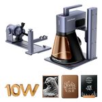 LaserPecker LP2 Plus 10W 450nm Diode Laser Engraver with Rotary Extension, Laser Engraving Machine with Speed 4000mm/s and Resolution 4K, for 150+ Materials Supported