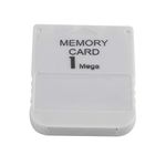 Ruitroliker 1Mb Memory Card for Playstation One PS1 Console White