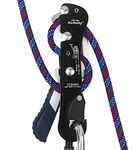 Ito Rocky VanStone Climbing Stop Descender Rappelling Anti-Panic Belay Devices for 9-12mm Rope Rescue Equipment Hand Controls Desingned,Black