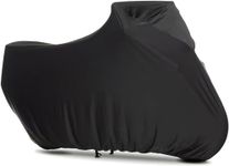 BIHEE Indoor Motorcycle Cover Soft Stretch Motorbike Cover Dustproof Indoor Cover for Universal Motorcycle Motorbike, Black, 265x105x125 cm, XXL