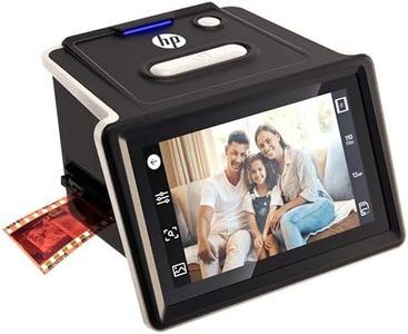 HP FilmScan Touch Screen Film & Slide Scanner Digitizer with 5” LCD Screen, Quickly Convert Negatives & Slides to Digital 22MP JPEG Photos, Compatible with 135, 126 and 110 Film & Slides