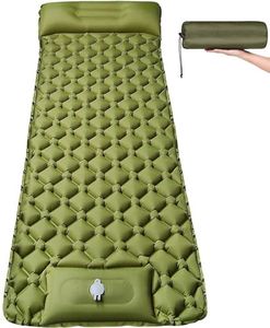 Vruta Self Inflating Sleeping Pad for Camping - Large 78.7" x 27.6" Ultralight Camping Pad with Foot Pump Thick Waterproof Sleeping Mat for Camping Hiking Backpacking Outdoor Tent Air Mattress