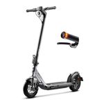 NIU KQi Air Electric Scooter ‎Carbon Fiber Ultra Light Adults, 700W Max Power, 31 Miles Long Range, Max Speed 20MPH, Wide Deck, 9.5'' Tubeless Pneumatic Tires, Portable Folding E-Scooter, UL Certified