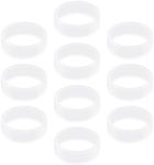 SING F LTD 10PCS Joystick Protector Compatible with Steam Deck Console Joystick Elastic Silicone Protective Ring Cover Video Game Accessories Transparent