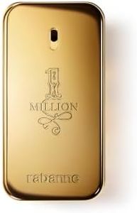 Rabanne 1 Million Eau de Toilette - Long Lasting Designer Fragrance for Men with Mandarin, Cinnamon & Amber - Luxury Men's Perfume Spray, 1.7 oz